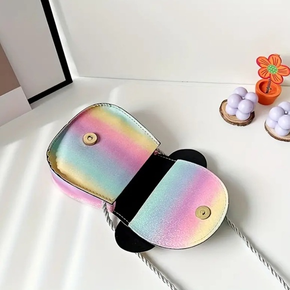 ‼️$7‼️ Cute Sparkling Rainbow “Minnie Mouse” Crossbody Bag for Girls 🌈 - Picture 4 of 13
